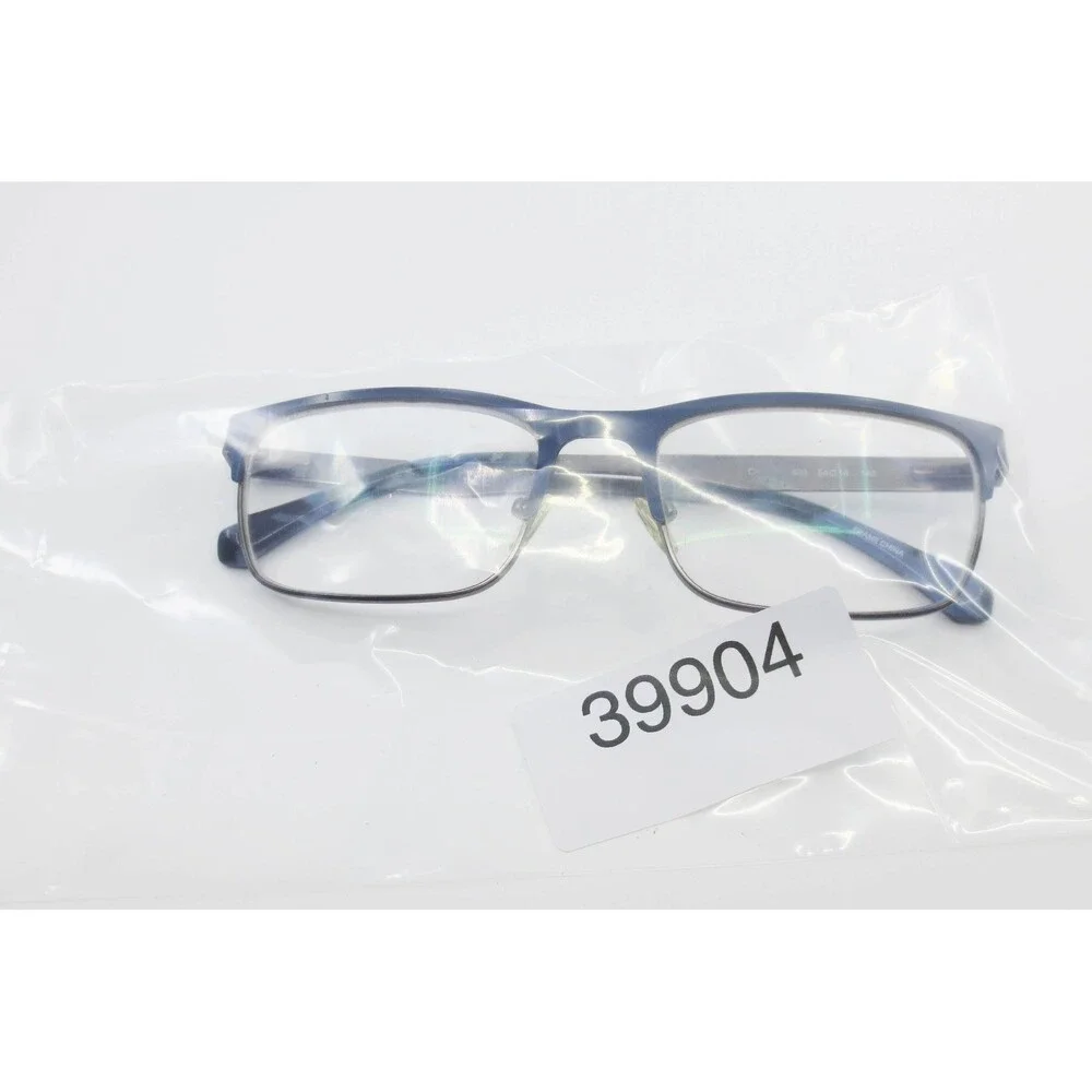 Calvin Klein Jeans CKJ178 400 Navy Blue Gunmetal Rectangular Eyeglasses